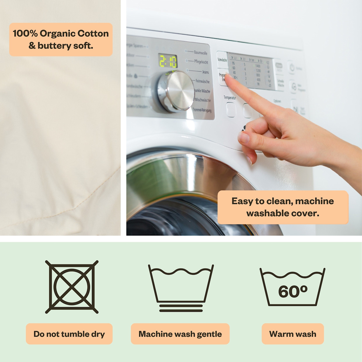 My Brest Friend Super Deluxe Organic Nursing Pillow - Oatmeal.