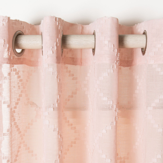 Safavieh Gracie Window Curtain Panel - Pink, 52 In. W X 84 In. L.