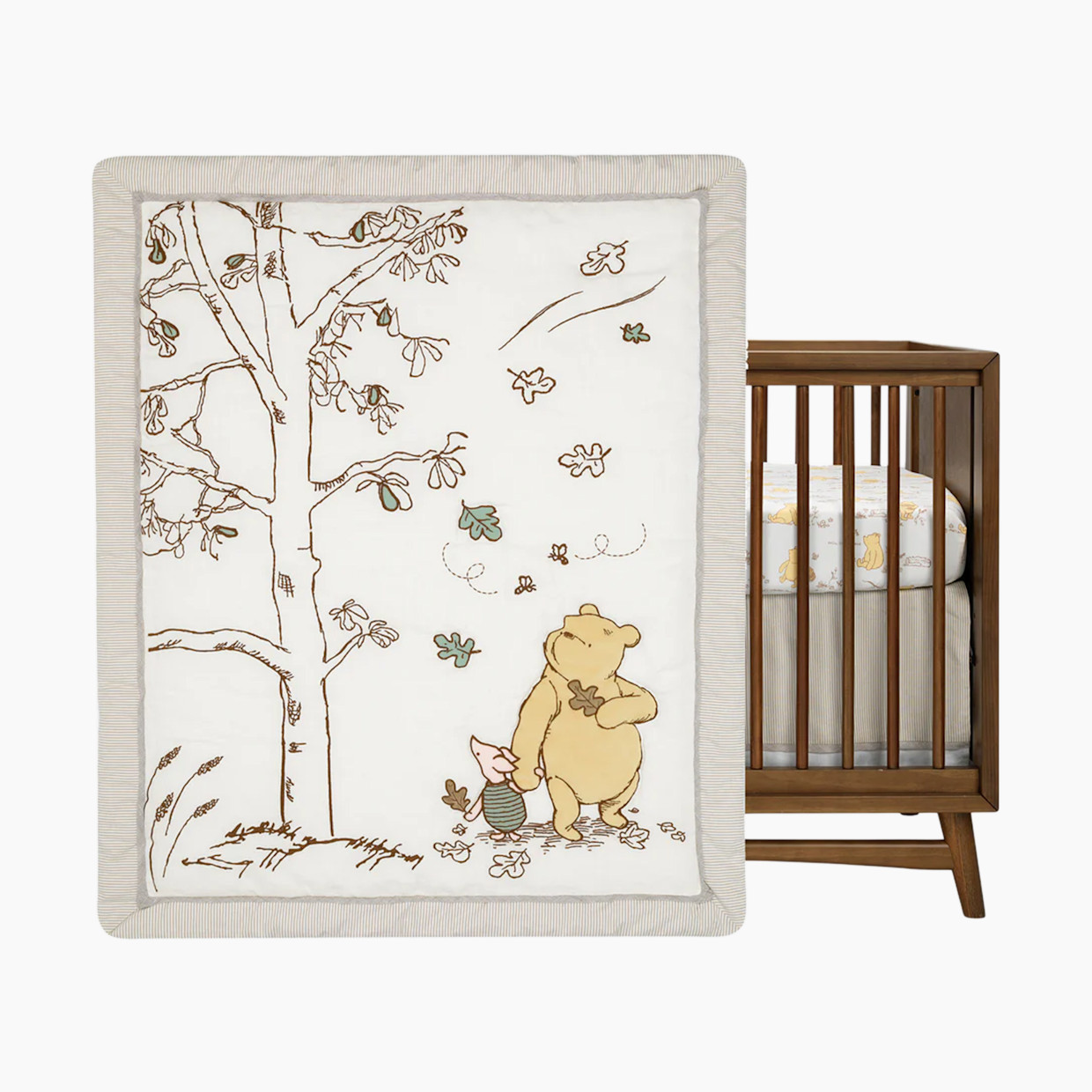 Lambs & Ivy 3-Piece Crib Bedding Set - Storytime Pooh.