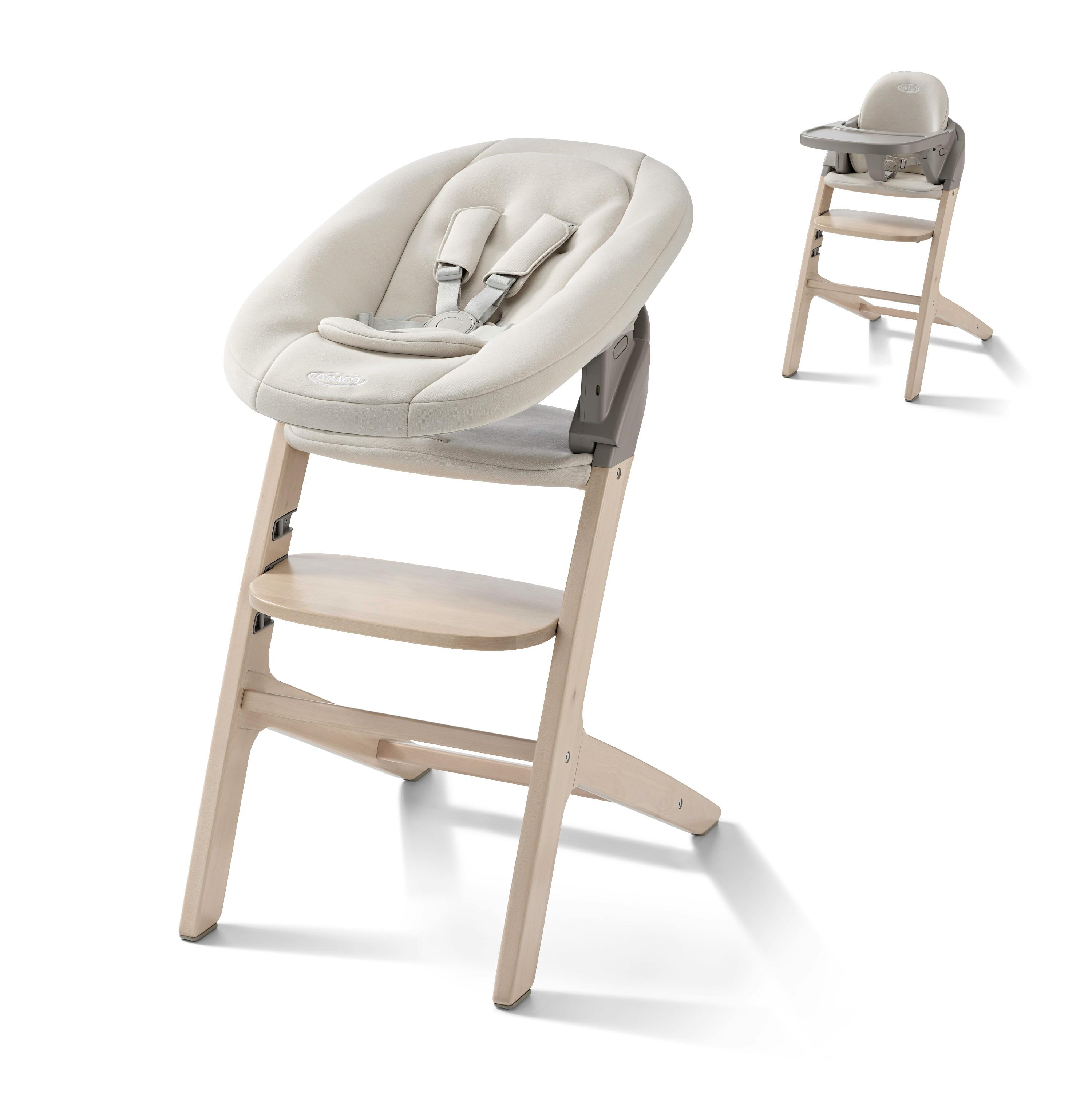 Graco Close2Baby 3-in-1 High Chair with Newborn SecureSeat.