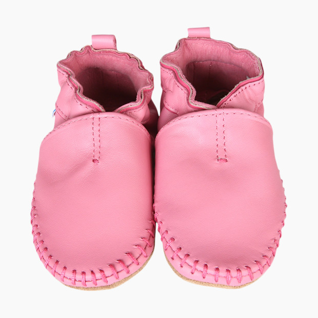 Robeez Classic Moccasins - Pink, 0-6 Months.