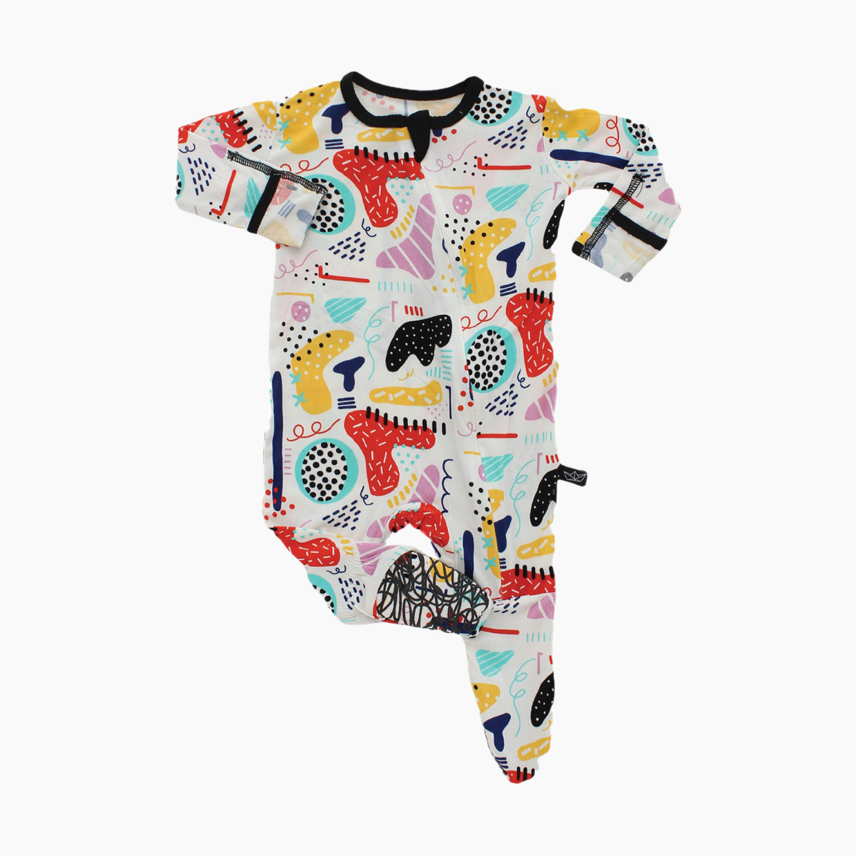 Peregrine Kidswear Footed Sleeper - Modern Art, 6-9 M.
