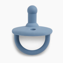 AEIOU Silicone Pacifier (2 Pack) - Sky/Oat Milk | Babylist Shop