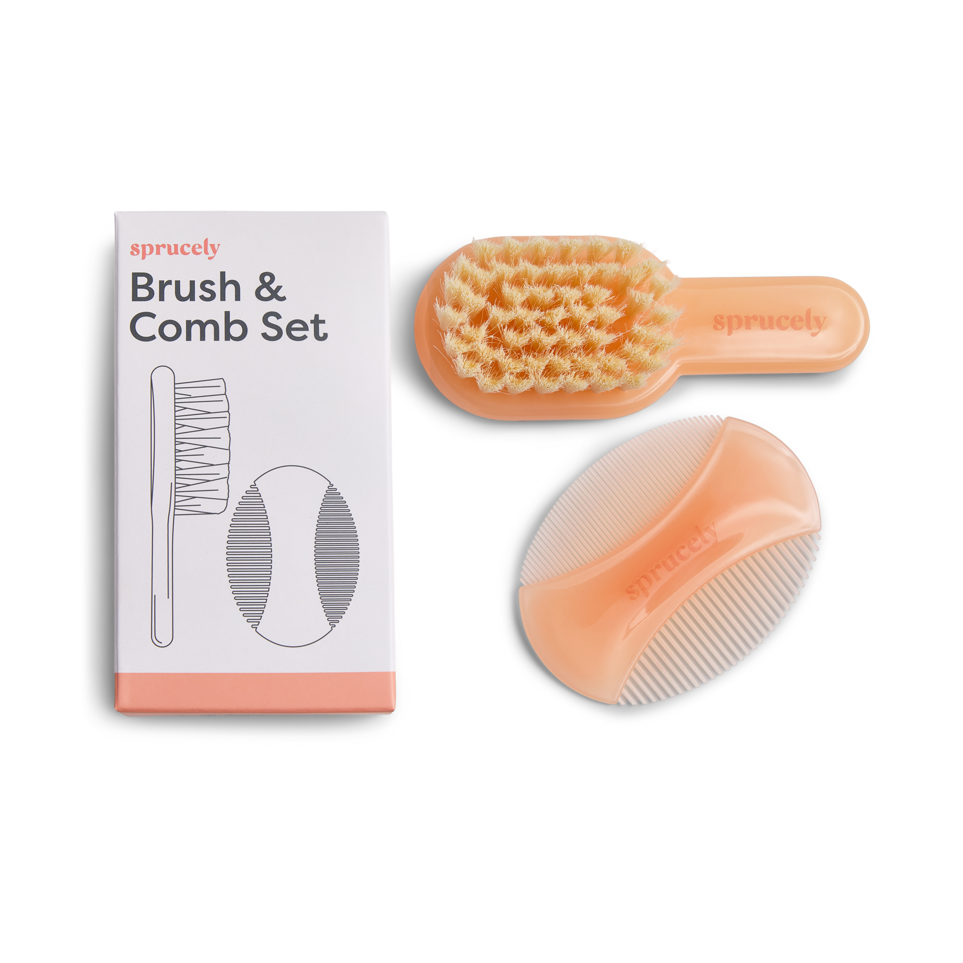 Sprucely Brush & Comb Set.