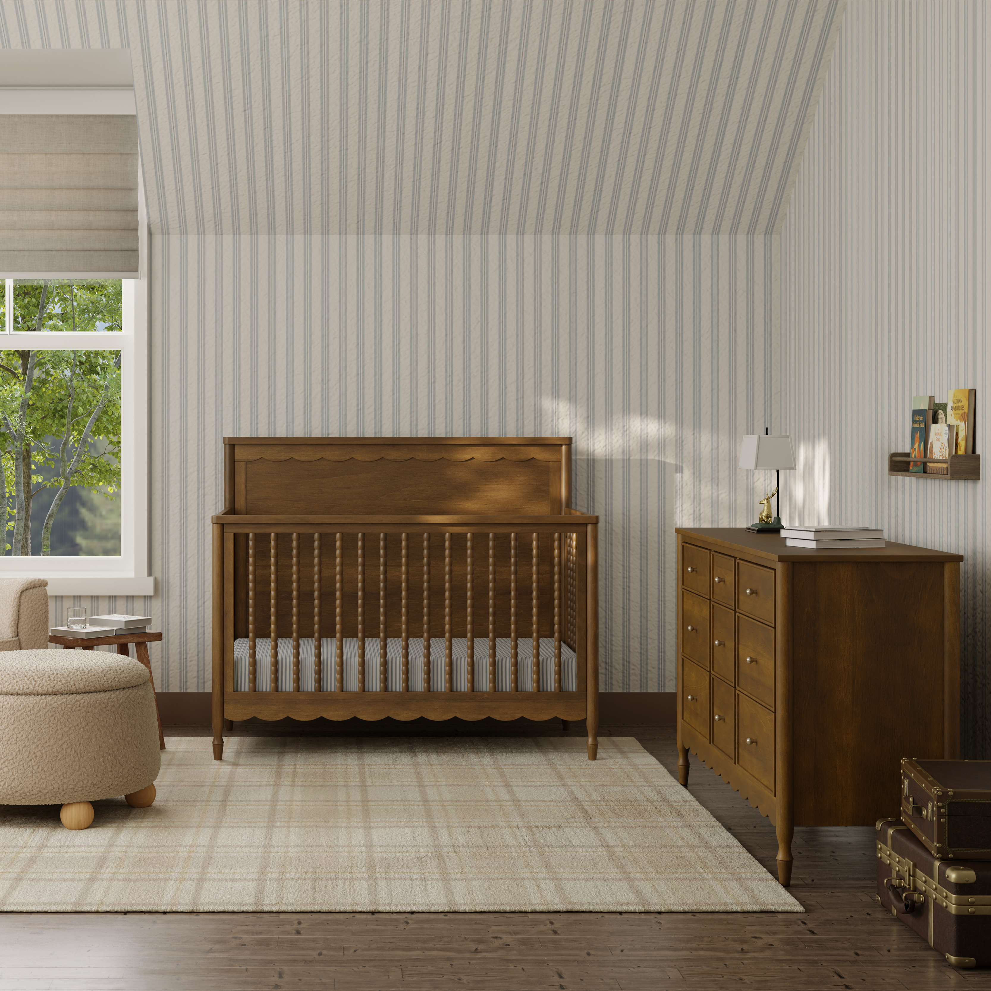 Namesake Ambrosia 9-Drawer Assembled Dresser - Natural Walnut.