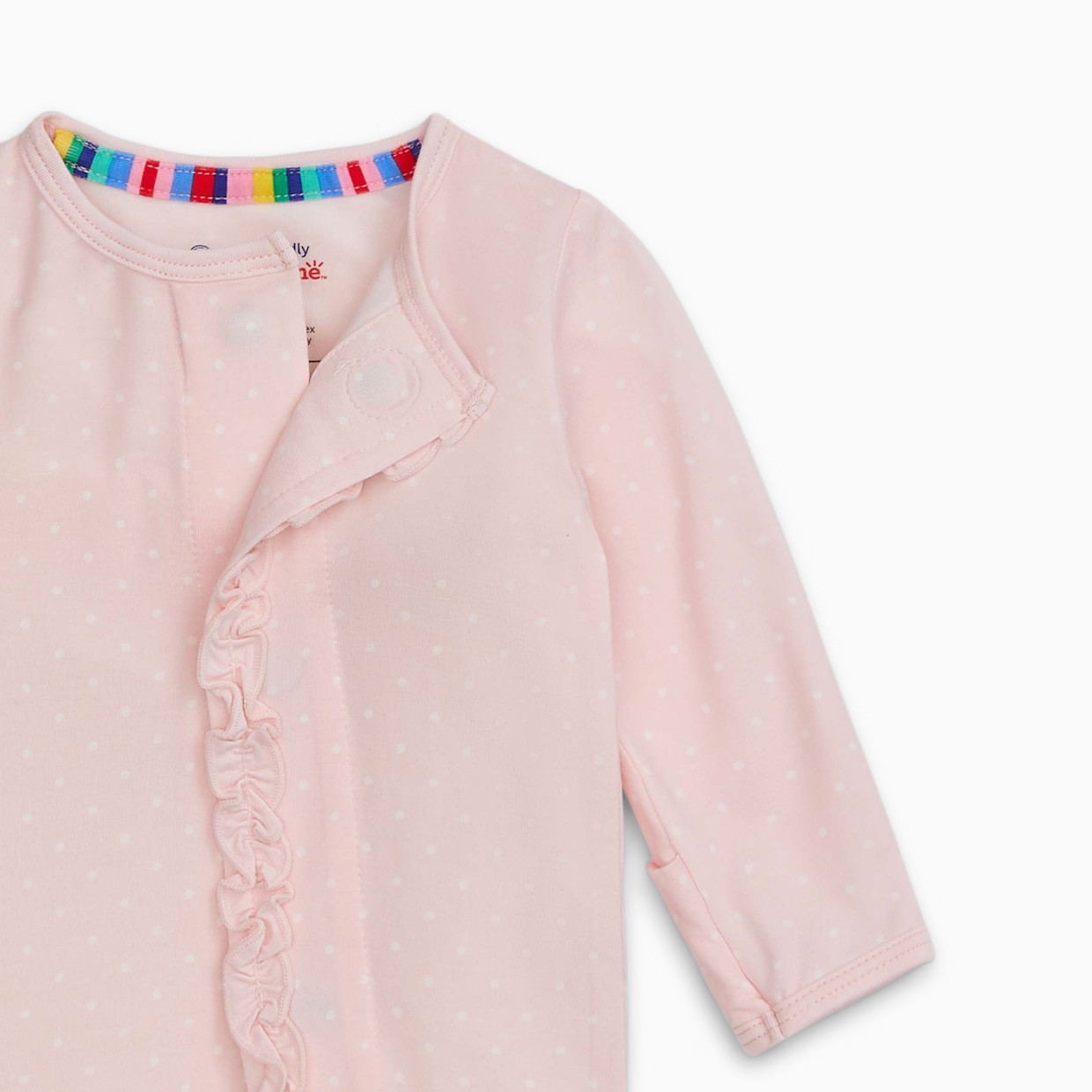 Magnetic Me Modal Magnetic Footie - Pin Dot Pink, 0-3 M.