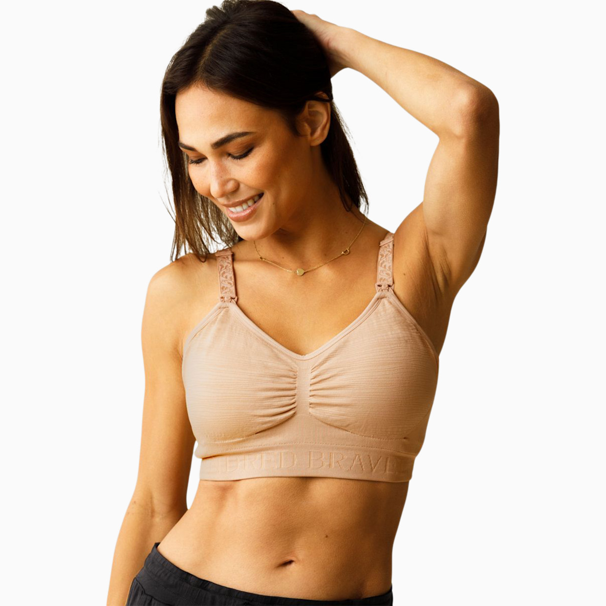 Kindred Bravely Sublime Hands Free Pumping Bra - Beige, Small.