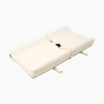Naturepedic Organic Contoured Changing Pad - Easy to Clean, Lightweight & Portable - Comfort 2-Sided Waterproof Baby Diaper Changing Pad for Dresser or Changing Table - 16" x 31"