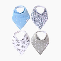 Copper Pearl 4 Pack Soft Cotton Baby Bibs for Drooling and Teething, Absorbent Drool Bibs for Baby Boy, Adjustable to Fit Newborns to Toddlers, Tons of Styles (Cruise Set)