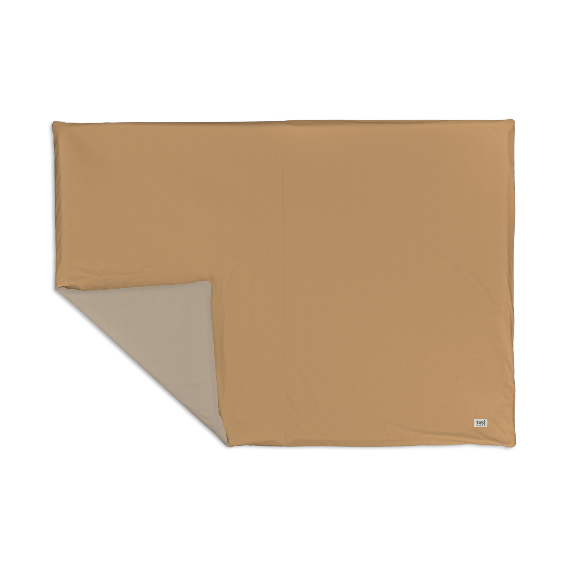 Toki Kids Epic Organic Cotton Play Mat - Latte/Hazel Brown.