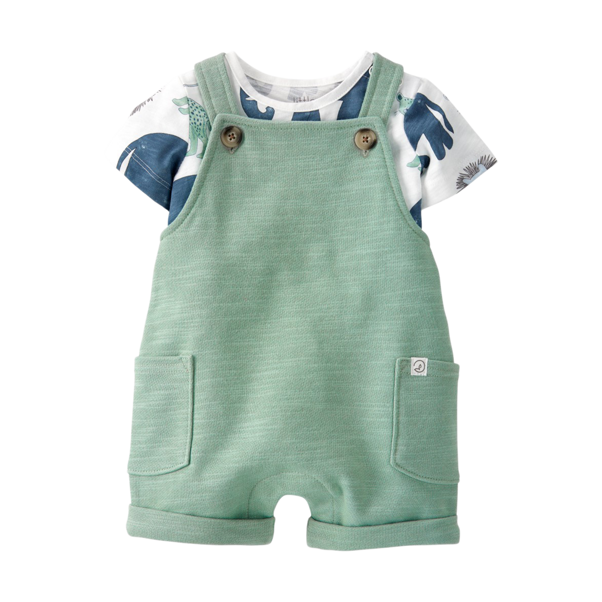 Carter's Little Planet 2-Piece Organic Cotton Shortall Set.