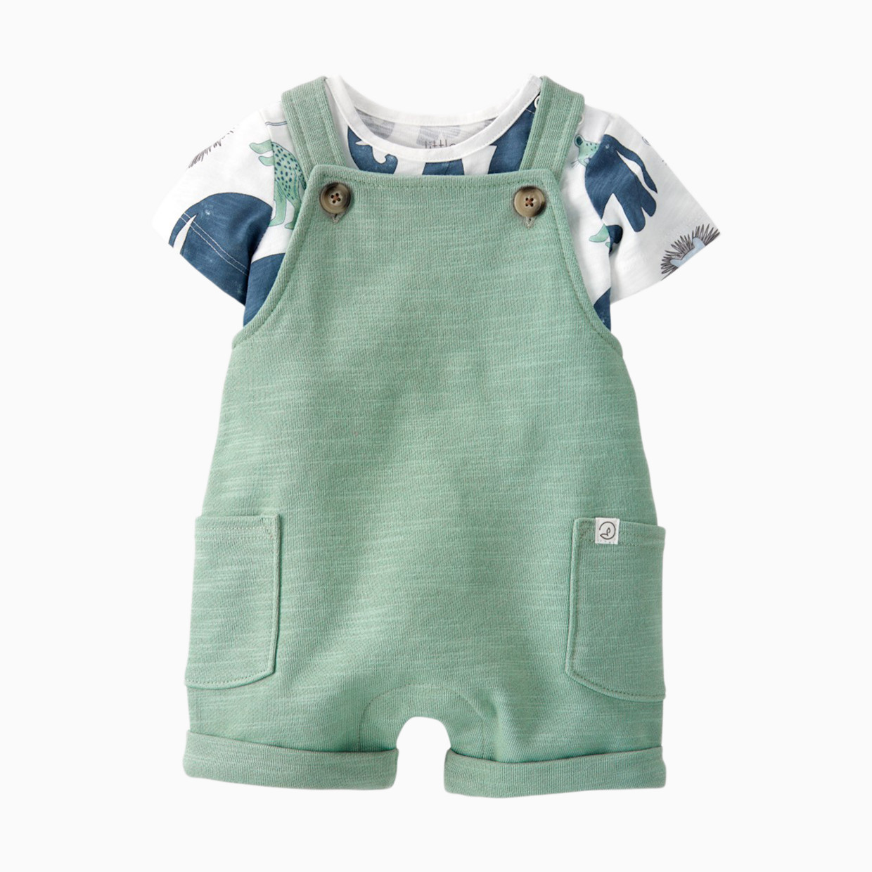 Carter's Little Planet 2-Piece Organic Cotton Shortall Set - Multi, 3-6 M.