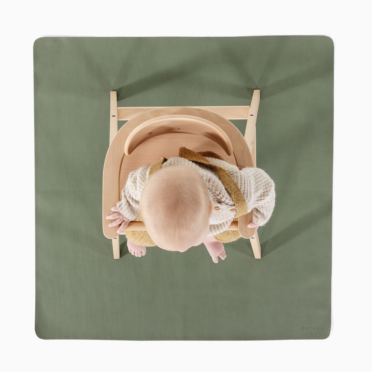 Gathre Easy Clean High Chair & Play Mat - Thyme.