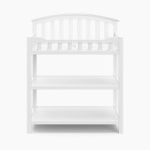 Graco Changing Table with Water-Resistant Changing Pad (White) – GREENGUARD Gold Certified, Multi Storage Nursery Changing Table for Infants and Babies
