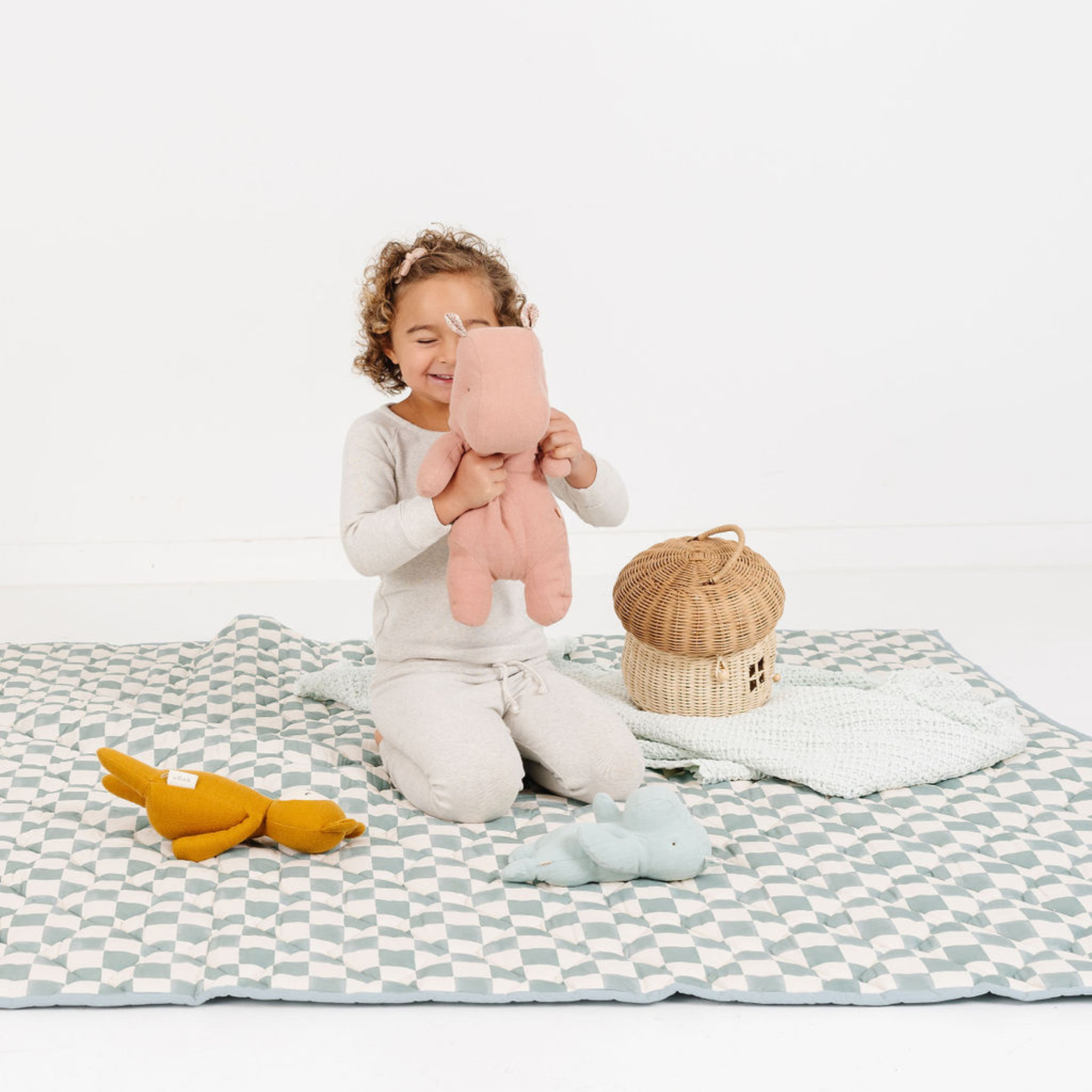 Toki Mats Picnic Blanket - Cloud + Sandcastle | Babylist Shop