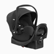 Joie Rue Lightweight Infant Car Seat & Anti-Rebound Base –Side-Impact Protection, 5-Point Harness, and UPF 50+ Canopy for Newborns and Infants (Shale)