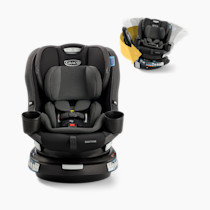 Graco EasyTurn 360 2-in-1 Convertible Car Seat, 360 Degree Rotating Infant to Toddler Rotating Car Seat, 2 Modes Forward and Rear Facing, Slim Design, Cyran