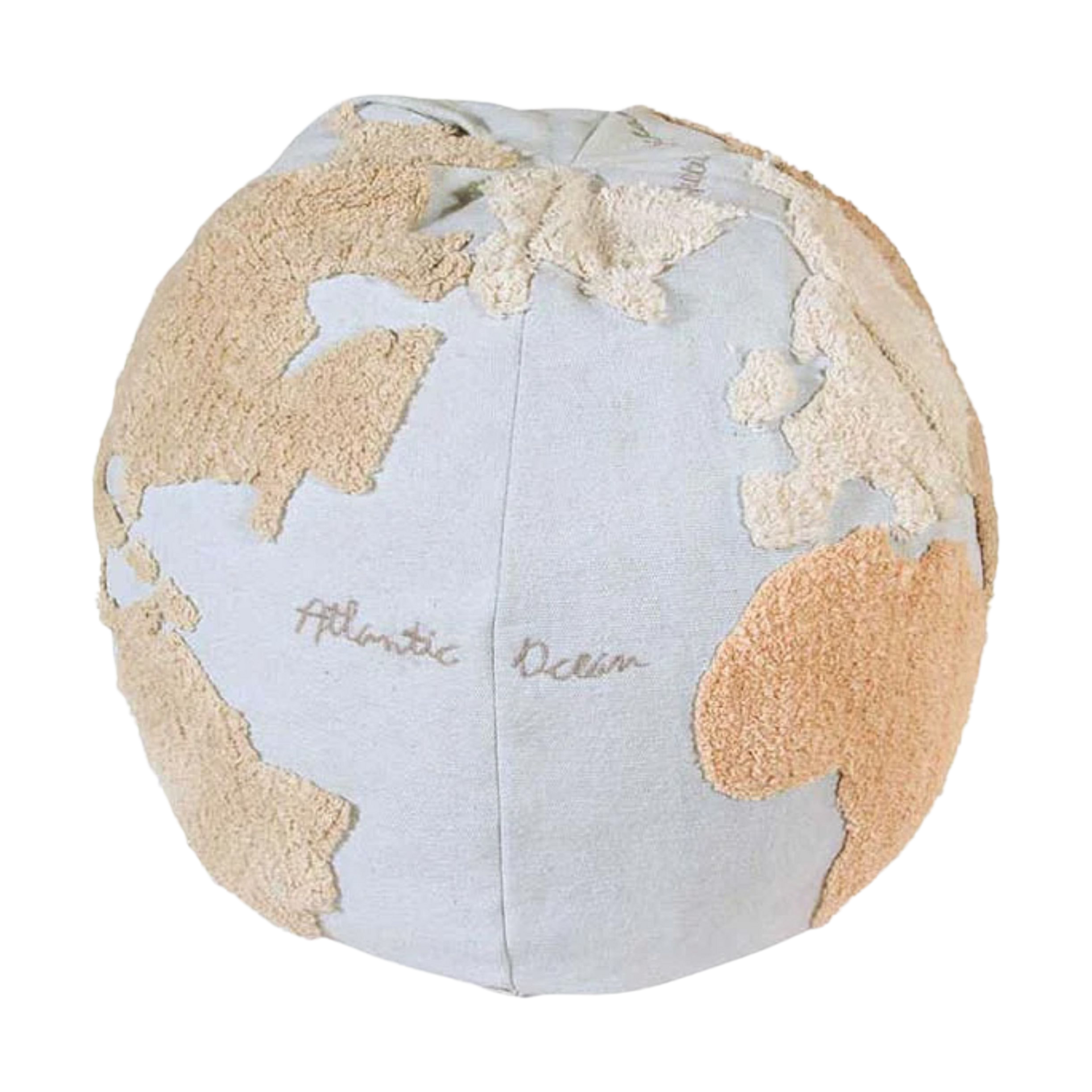 Lorena Canals World Map Pouf.