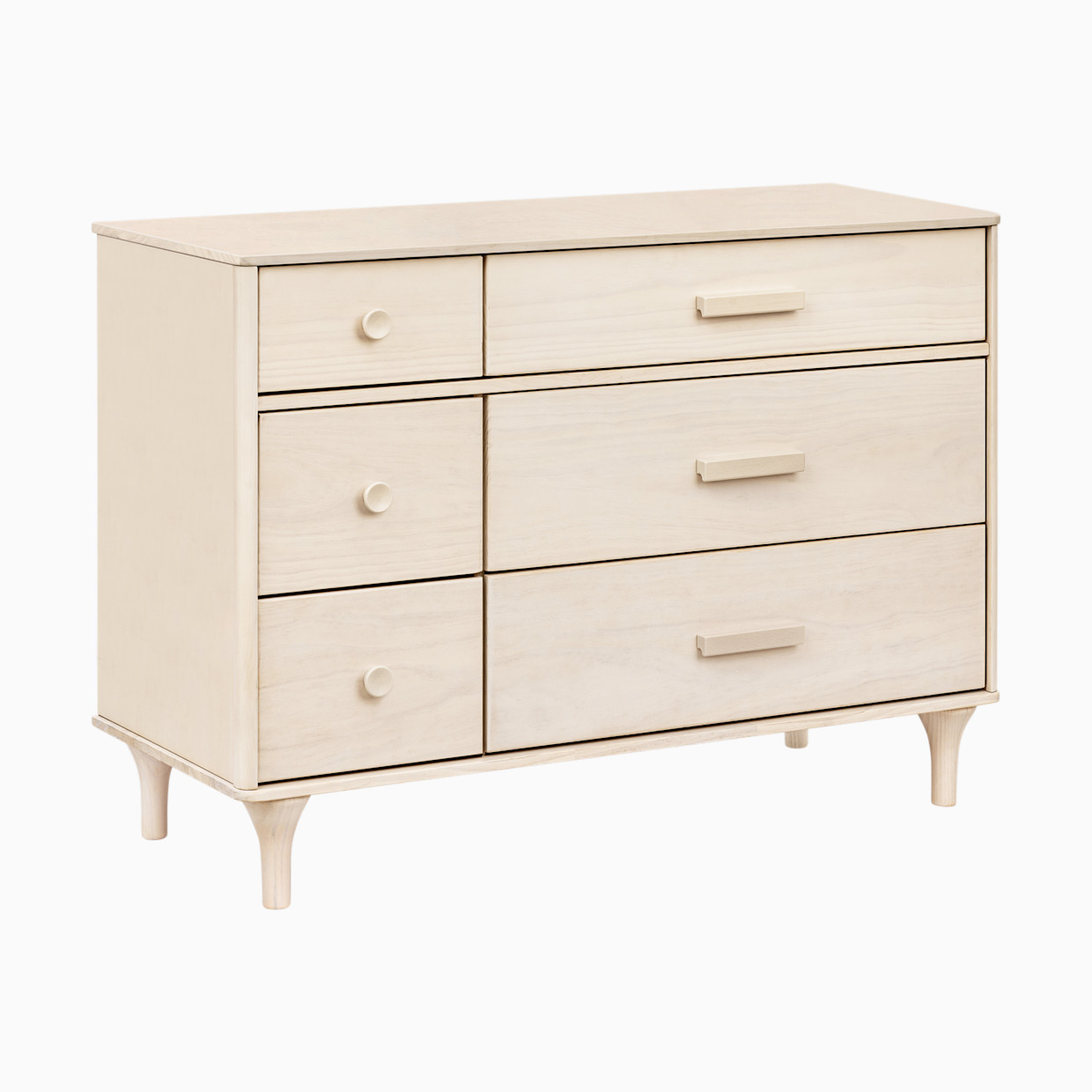 babyletto Lolly 6-Drawer Double Dresser - Washed Natural.