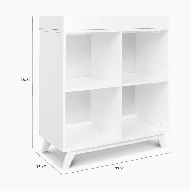 DaVinci Otto Convertible Changing Table and Cubby Bookcase - White.