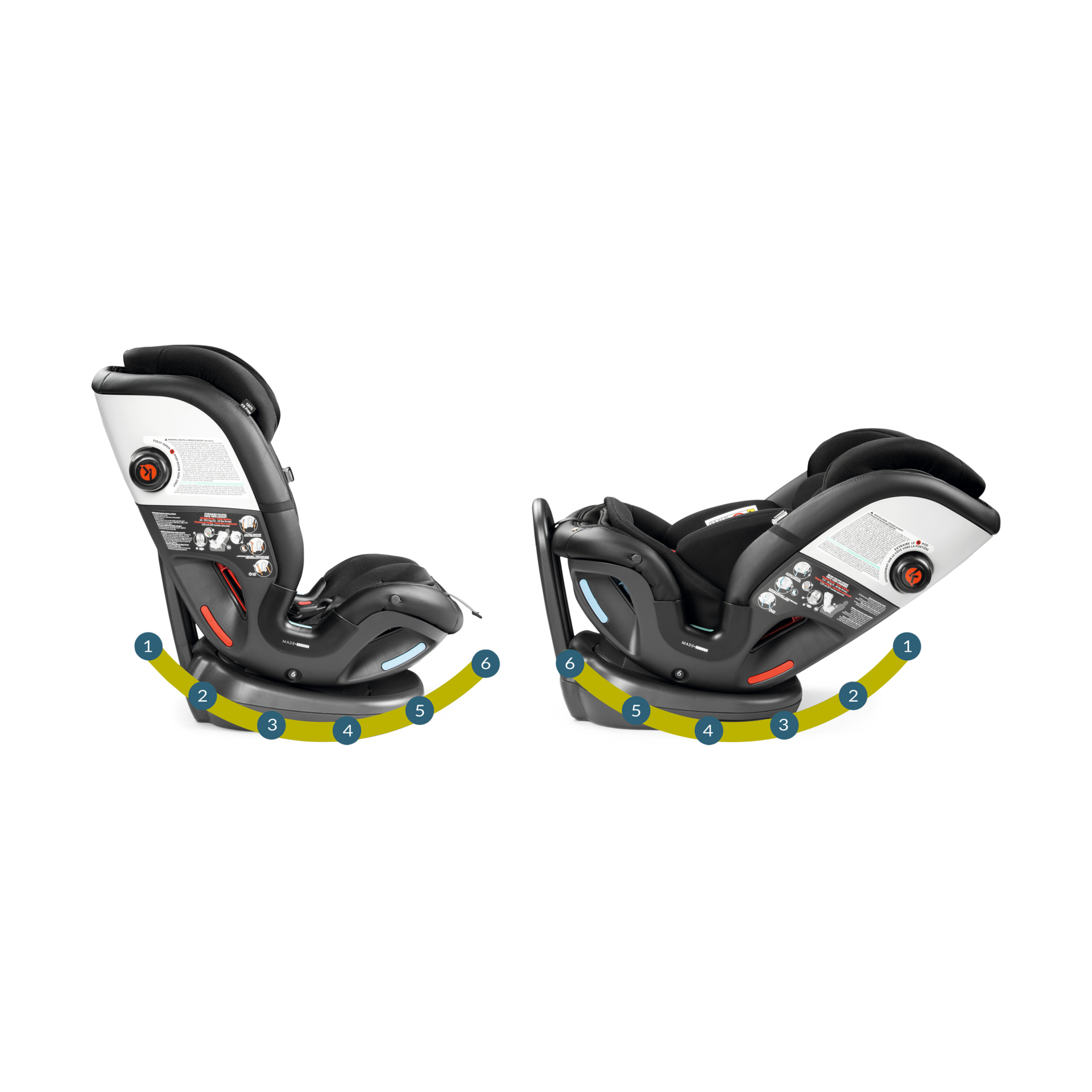Peg Perego Primo Viaggio All-in-One Convertible Car Seat - Licorice.