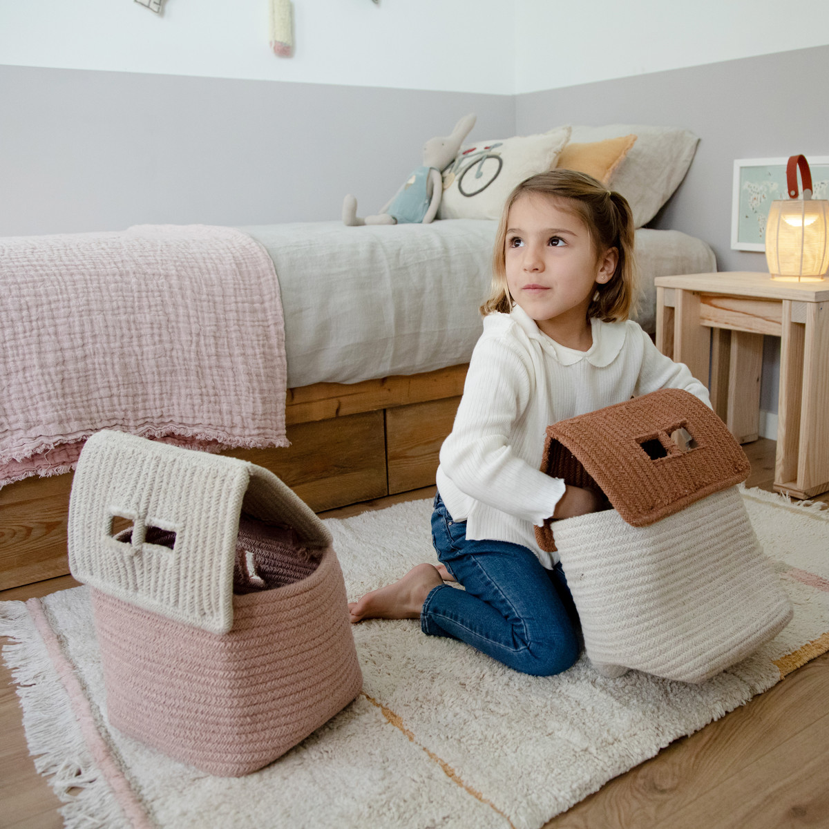 Lorena Canals House Basket - Toffee.