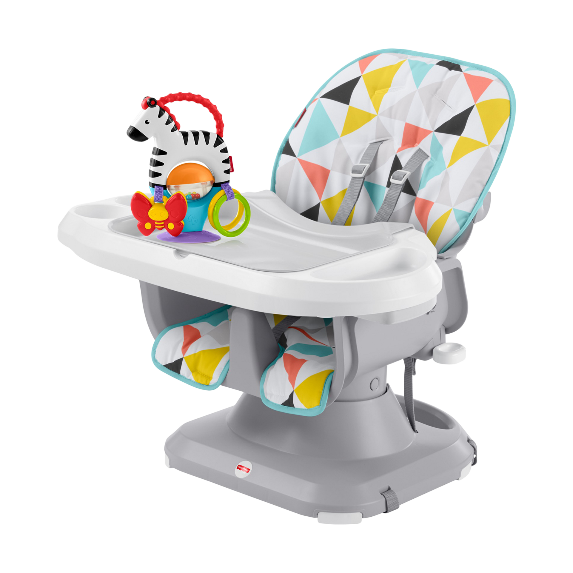 ROMYIX 4 in 1 Portable Baby High Chair Infant Feeding Seat Baby Dining Table Chair Height Adjustable
