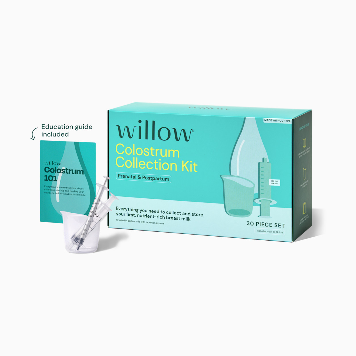 Willow Colostrum Collection Kit - Clear.