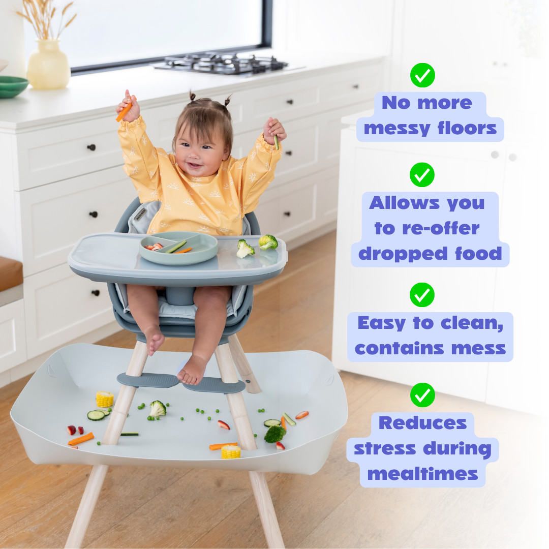 Catchy Food Catcher for High Chairs - Grey, For Maxi Cosi Moa 8-In-1.