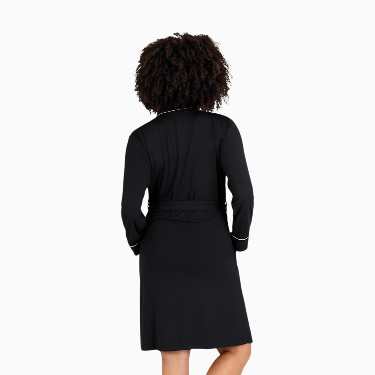 Kindred Bravely Clea Bamboo Robe - Black, Small / Medium.