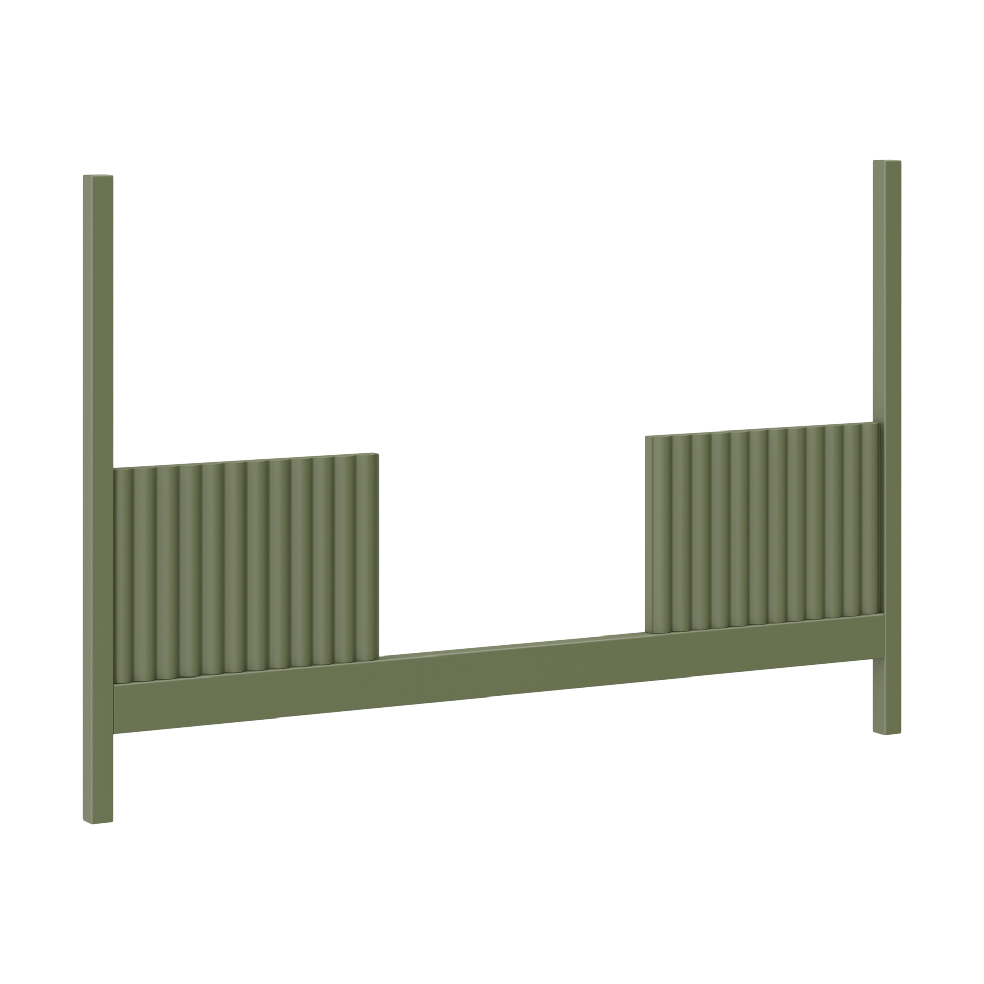 babyletto Moab 3-in-1 Convertible Crib Toddler Bed Conversion Kit - Olive.