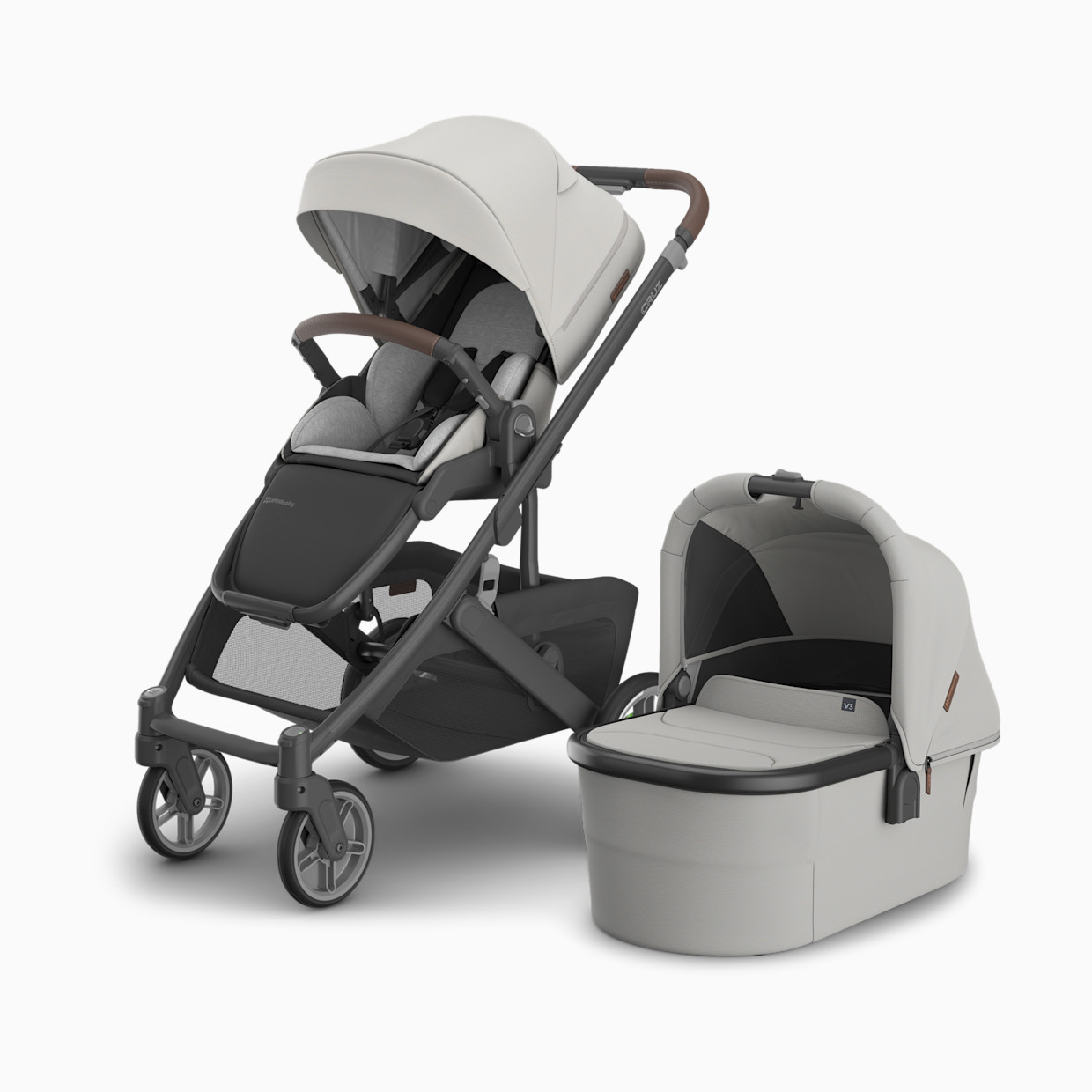 UPPAbaby Cruz V3 Stroller & Bassinet V3 Bundle - Savannah.