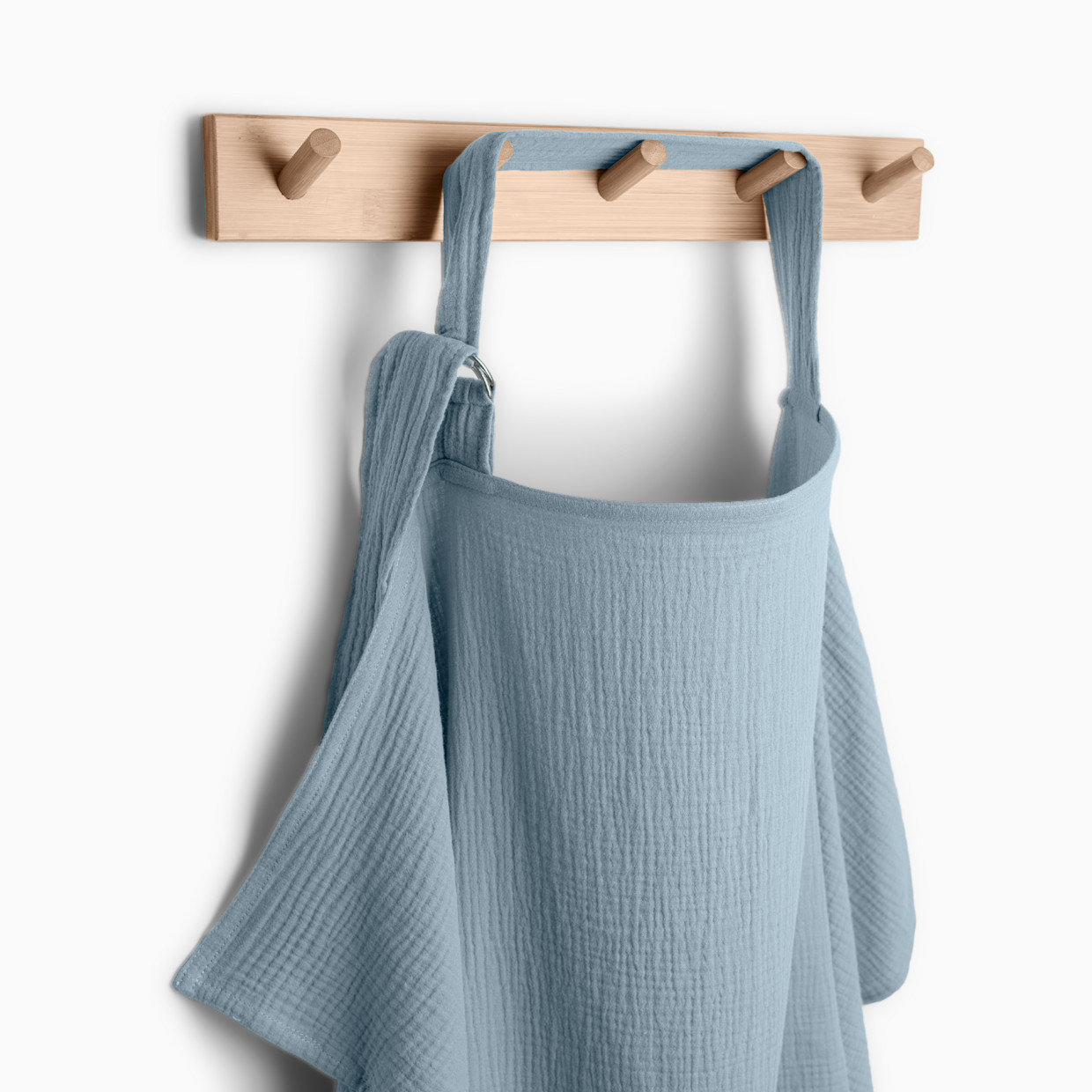 Comfy Cubs Muslin Nursing Cover with Adjustable Neck Strap - Pacific Blue, 1.