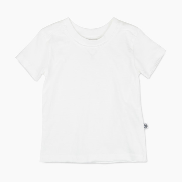 Honest Baby Clothing 10-Pack Organic Cotton Short Sleeve T-Shirt - Bright White, 0-3 M, 10.