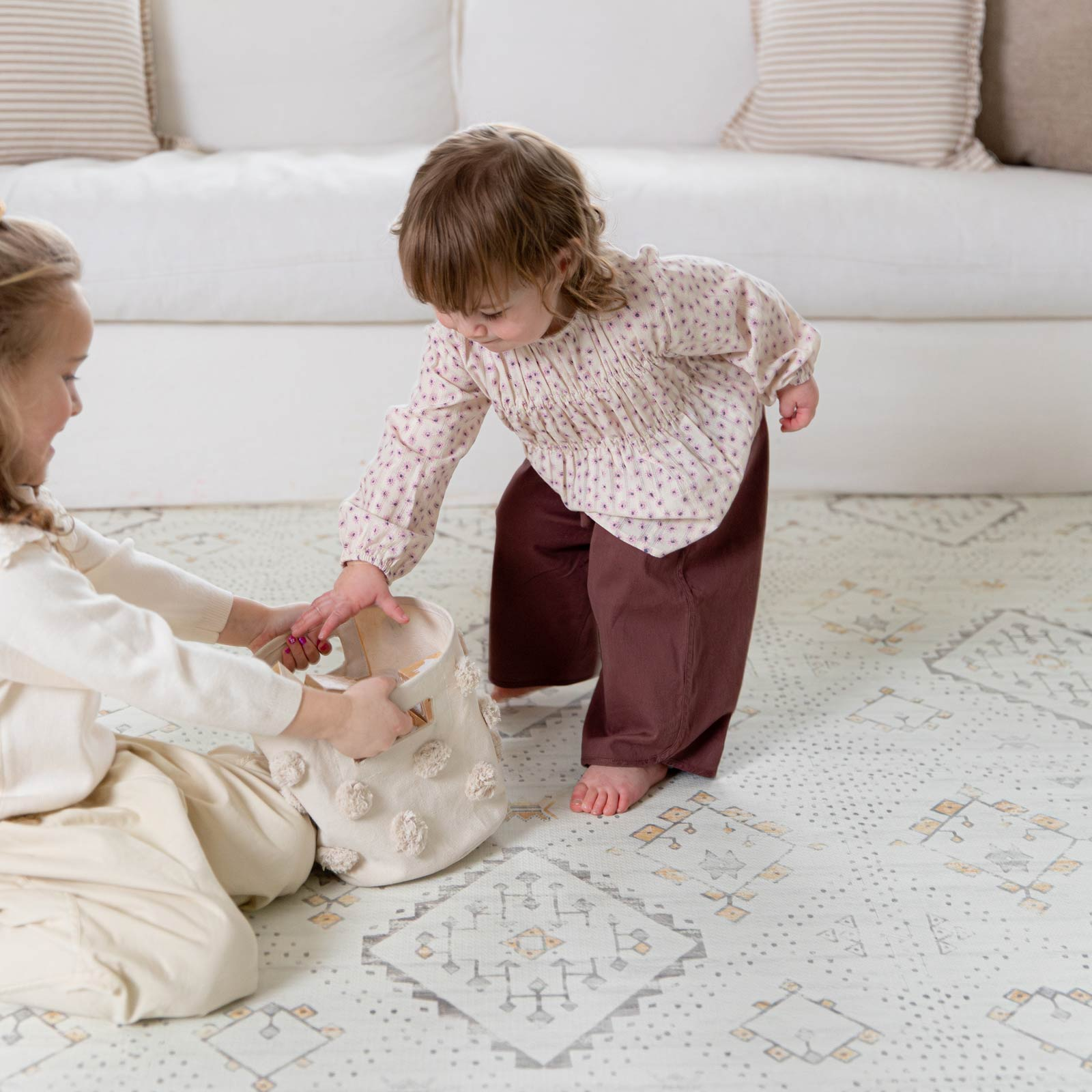 House of Noa Little Nomad Play Mat | Ula - Cashew, 6X8.