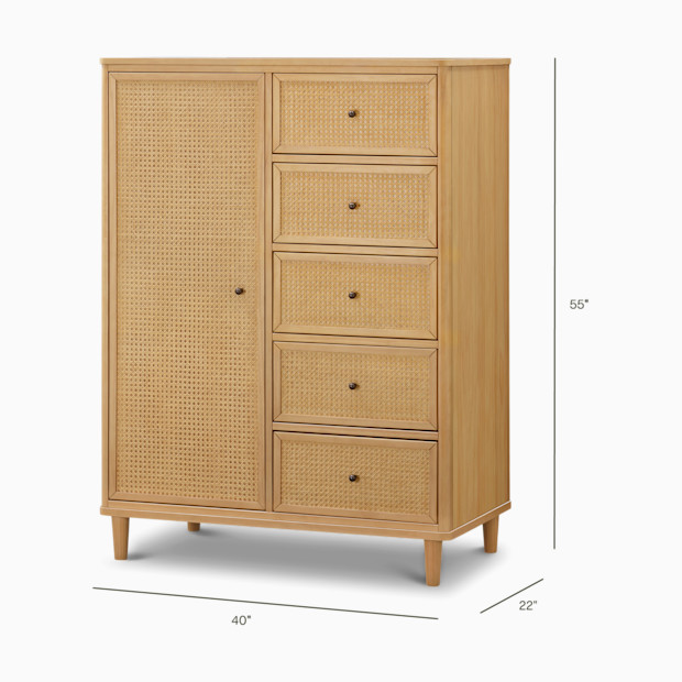 Namesake Marin with Cane Assembled Chifforobe.