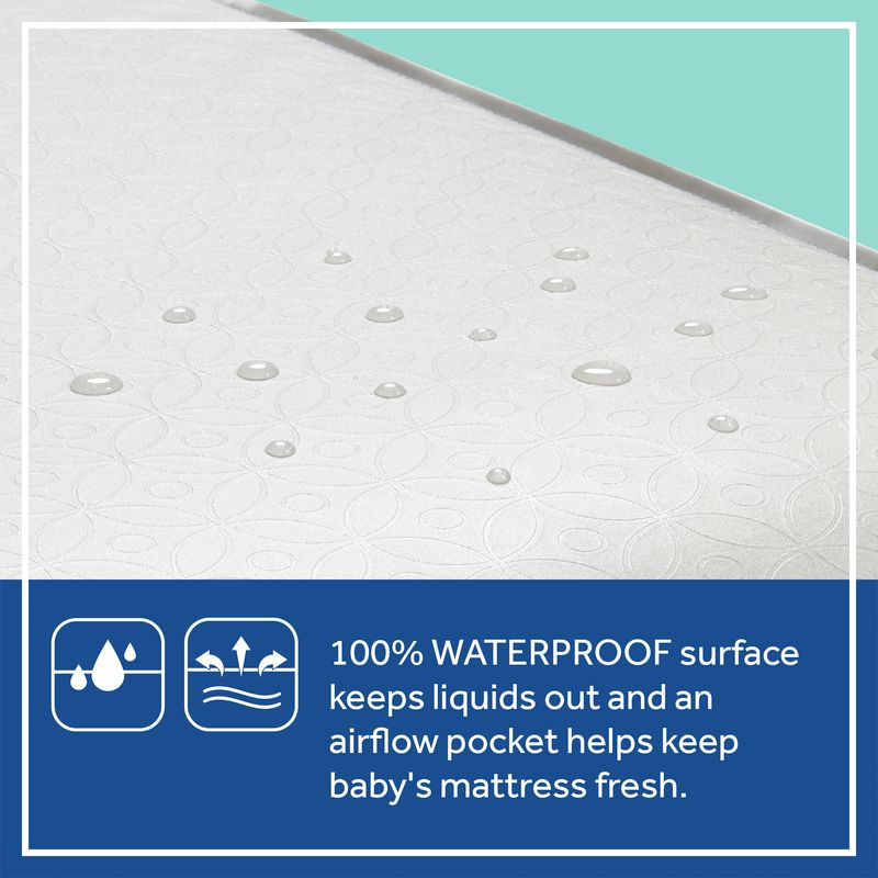 Sealy Posture Perfect 2- Stage Crib And Toddler Mattress - White Windsor Pearl.