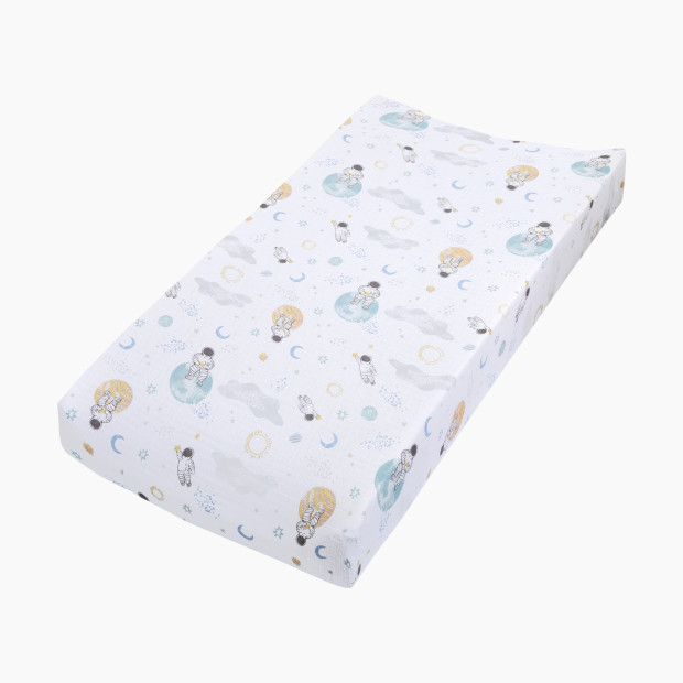 Aden + Anais Cotton Muslin Classic Changing Pad Cover - Space Explorers.