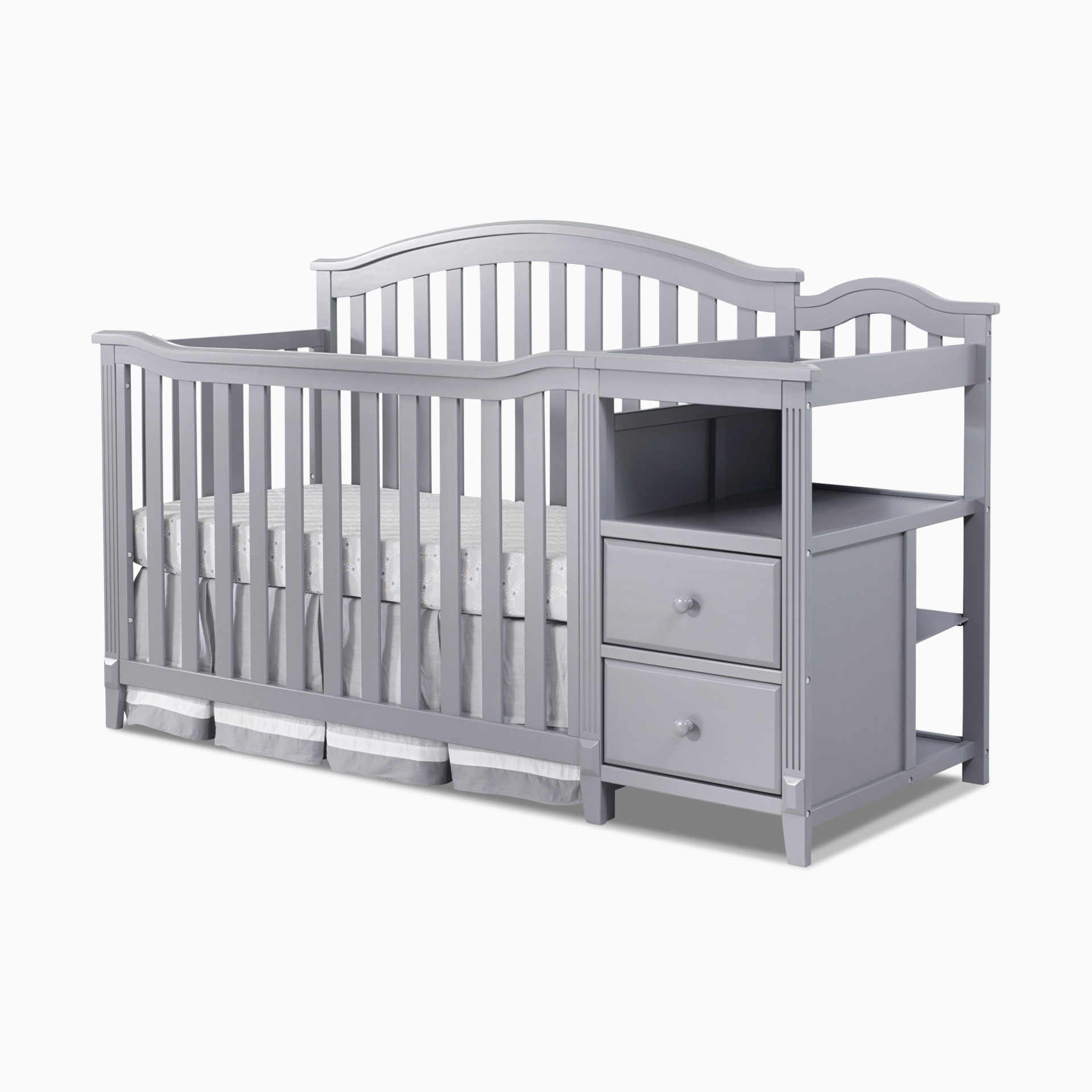 Sorelle Berkley Crib & Changer - Gray | Babylist Shop
