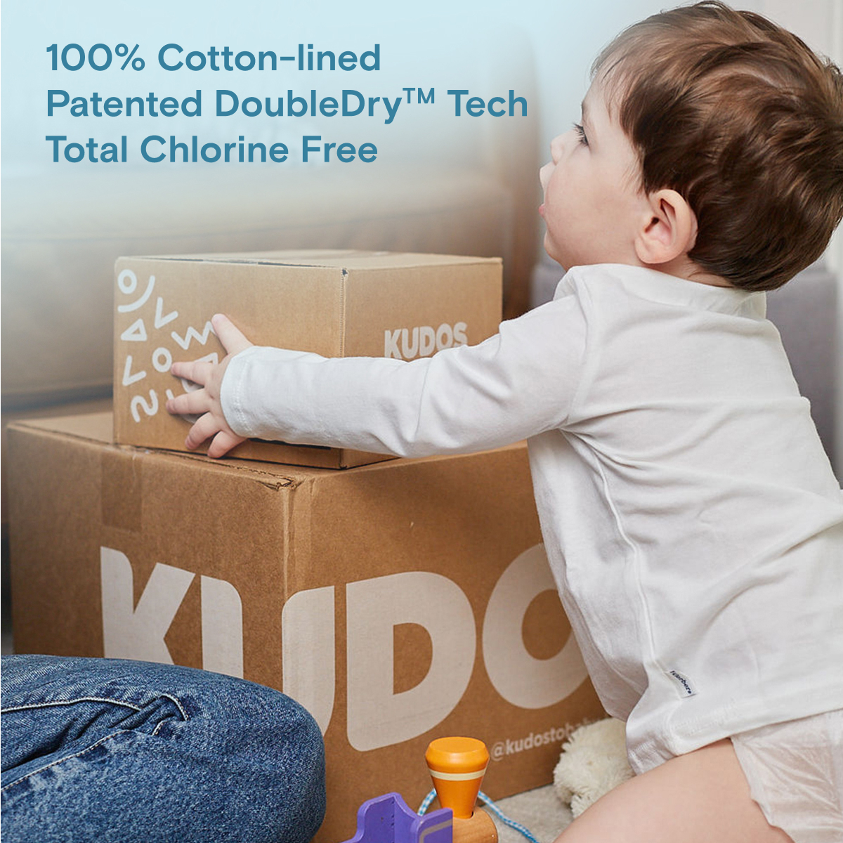 Kudos Diapers & Wipes Starter Bundle.