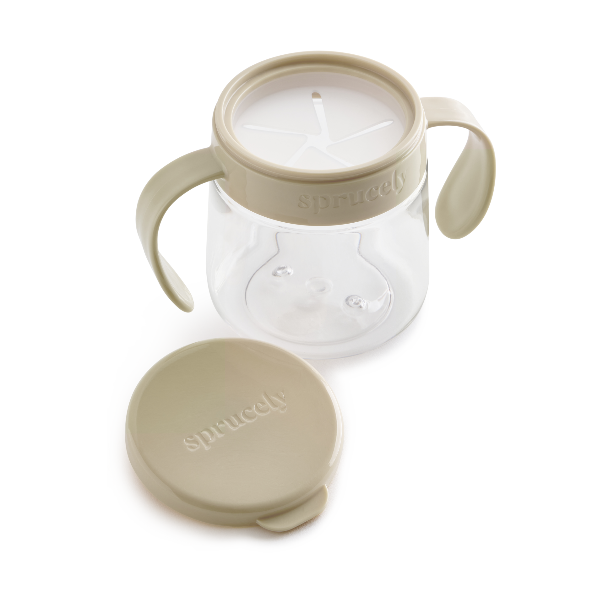 Sprucely Snack Cup (2 Pack) - Green/Sand.