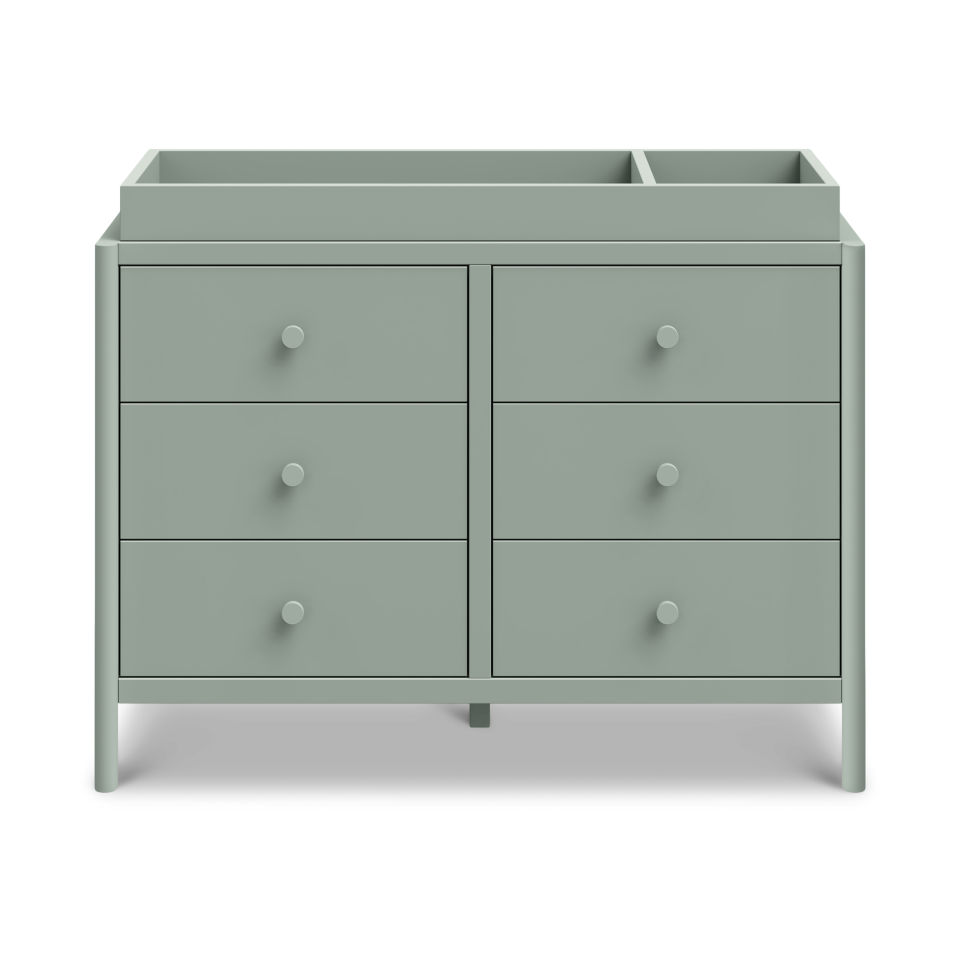 daVinci Birdie 6-Drawer Dresser - Light Sage.
