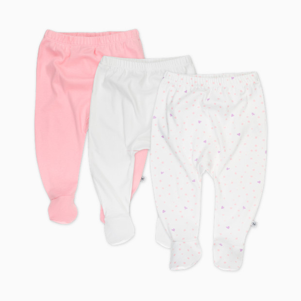 Honest Baby Clothing 3-Pack Organic Cotton Footed Harem Pants.