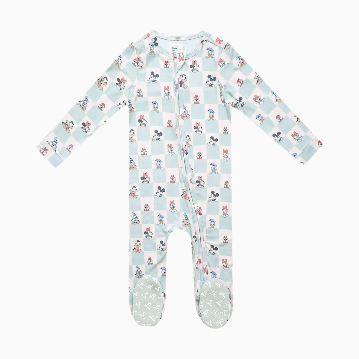 Copper Pearl Zip-up Footie - Mickey Mouse & Friends, Newborn.
