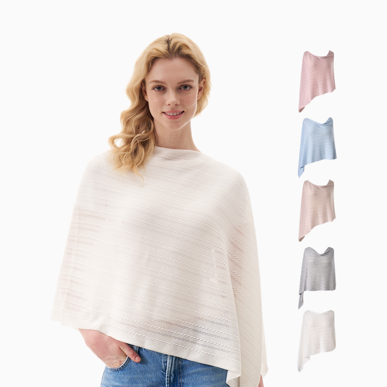 Momcozy Ultra-Light Nursing Cover - White Lite.