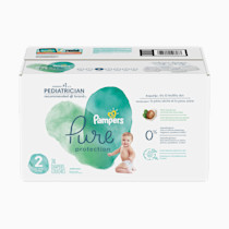 Pampers Baby Diapers - Pure Protection - Size 2, 74 Count, for up to 100% Leakproof, Premium Plant-based Skin Protection
