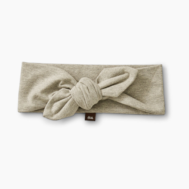 Tea Collection Wrapped In A Bow Baby Headband - Med Heather Grey, One Size.