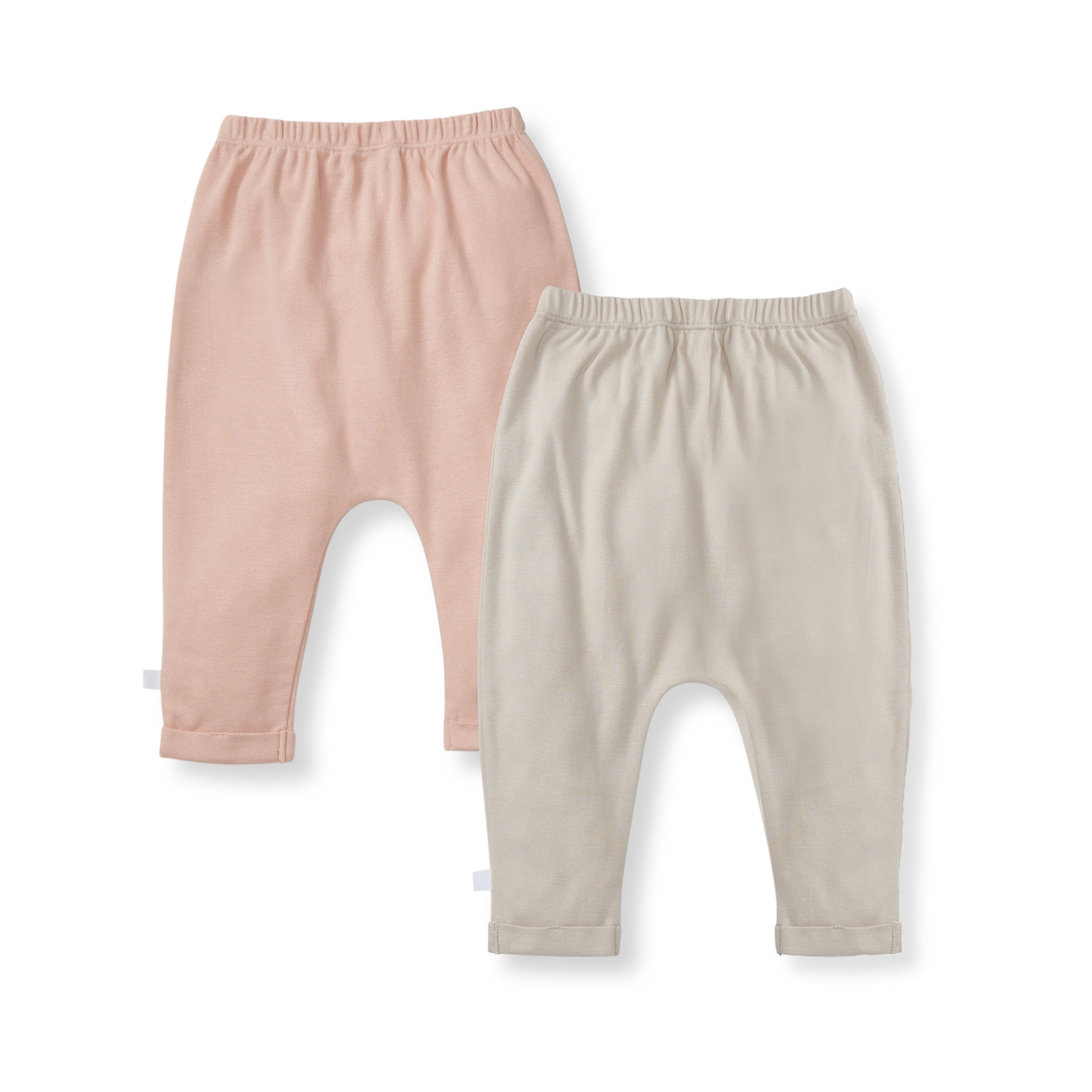 Burt's Bees Baby 2-Pack Organic Pants - Pink Sand, 0-3 M.