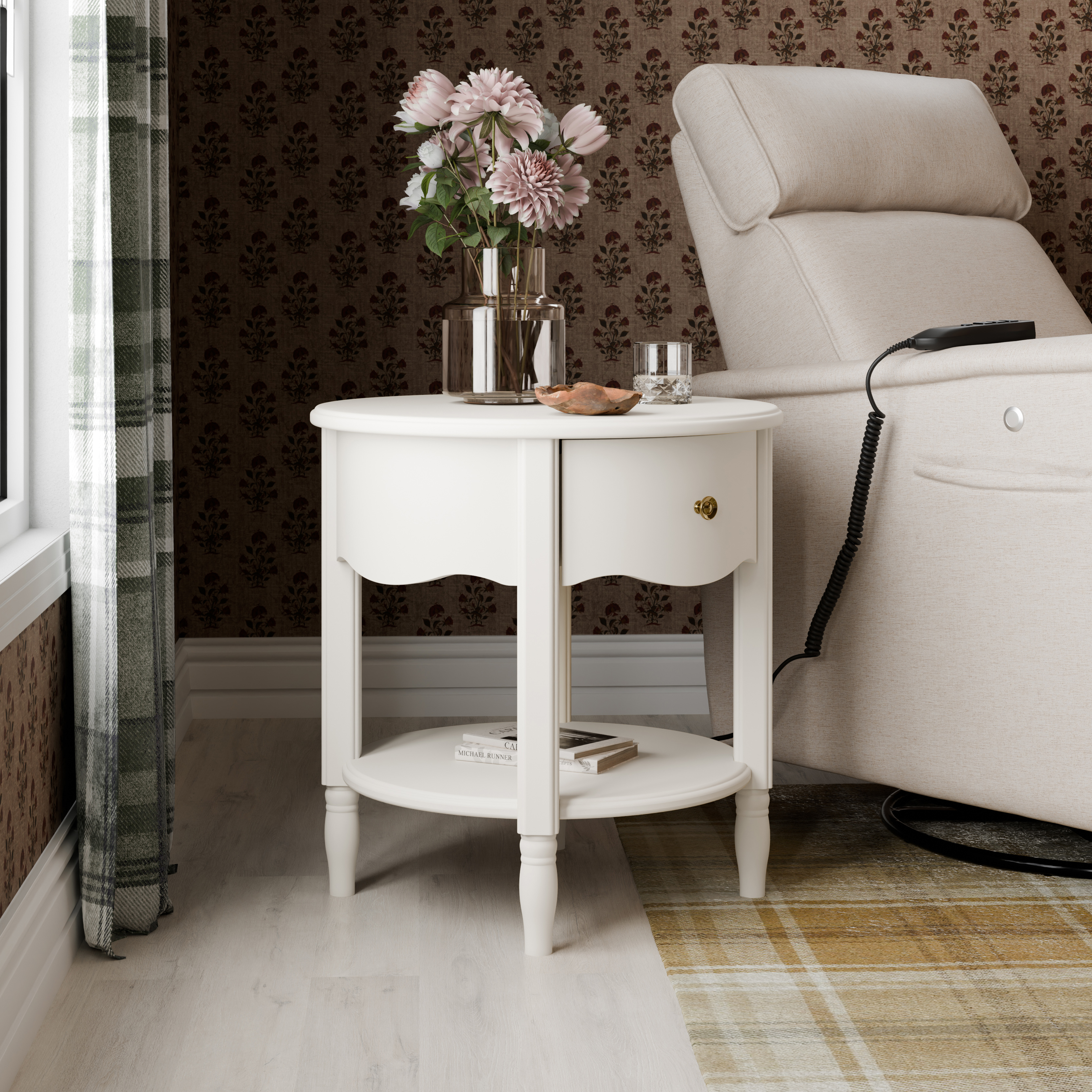 Namesake Liberty Assembled Nightstand - Warm White.