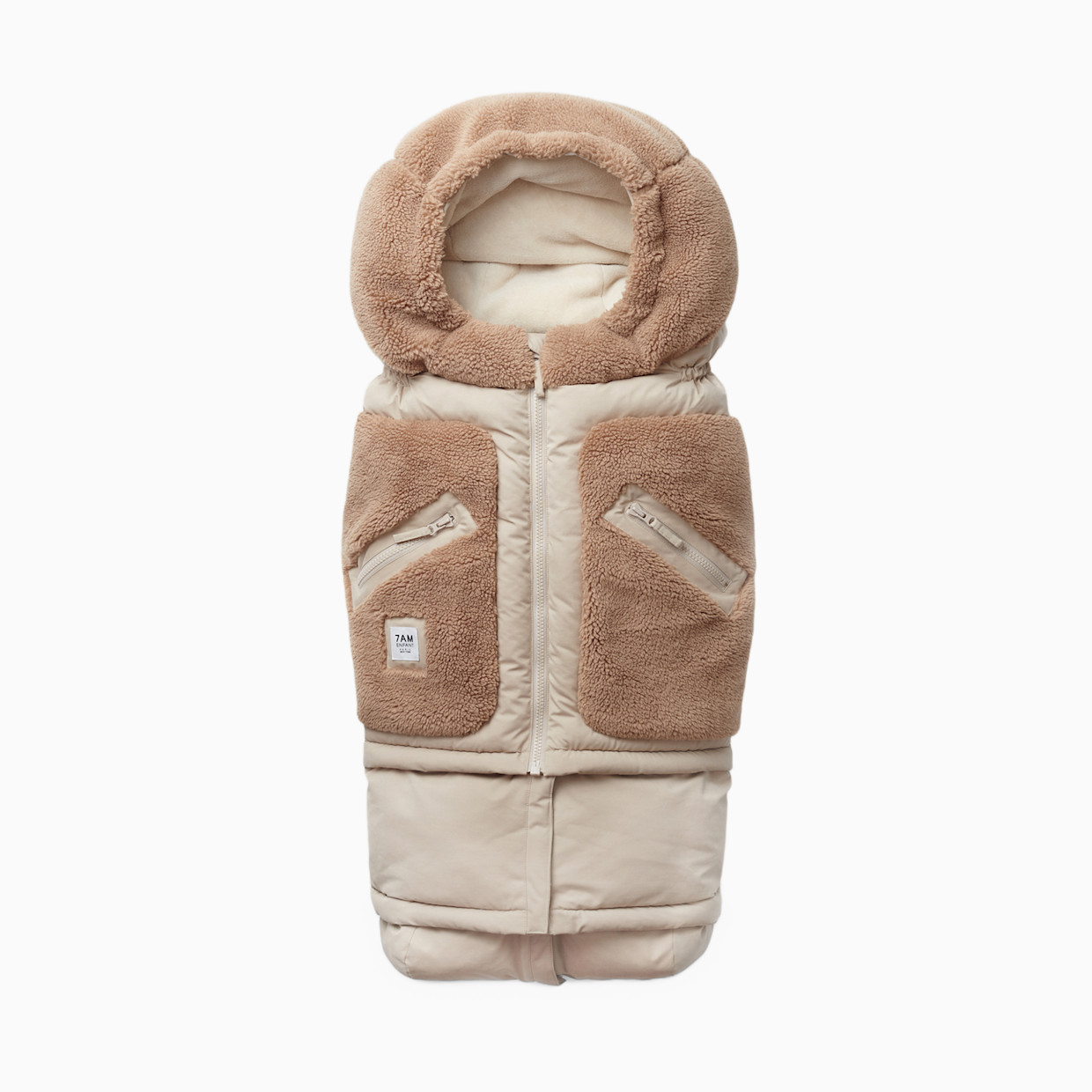 7AM Enfant Blanket 212 - Oat/Cacao, Cappuccino, 6 M-4 T.